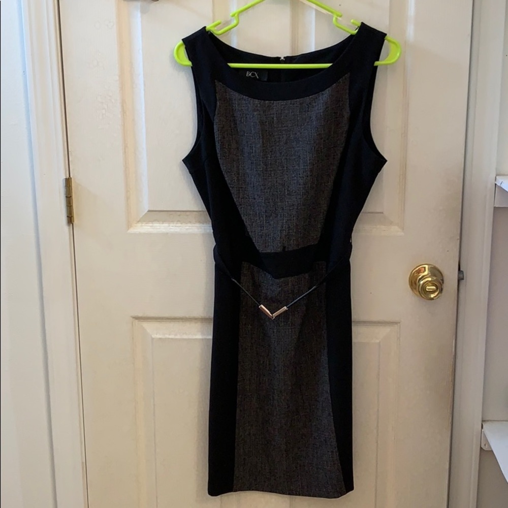 BCX Black Business Casual Dress w/ belt
